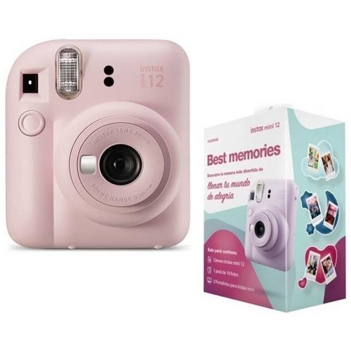 CAMARA FOTOS FUJI INSTAX MINI 12 ROSA PACK